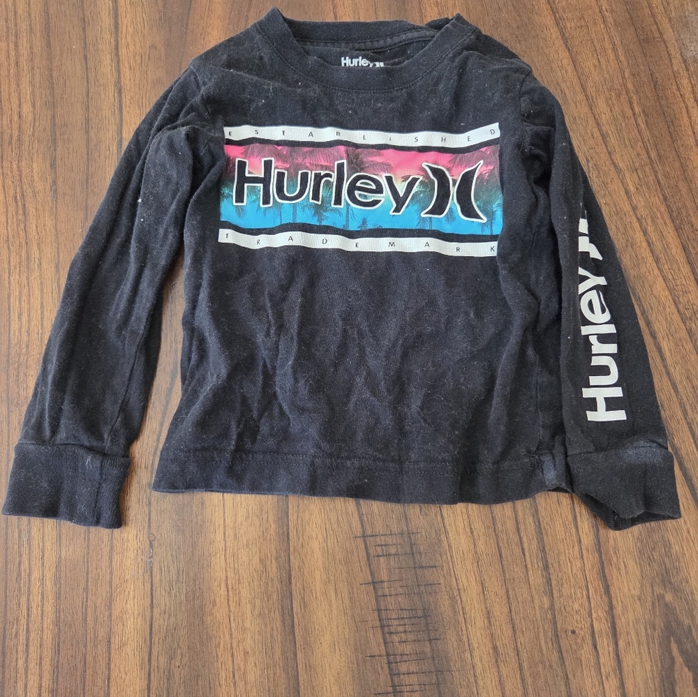 Hurley Kids Black Long Sleeve Shirt 2t